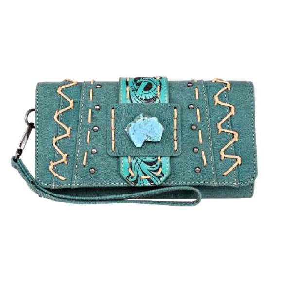 Montana West Handbags - Montana West Brand Tooled Leather Wallet - BRAND NEW